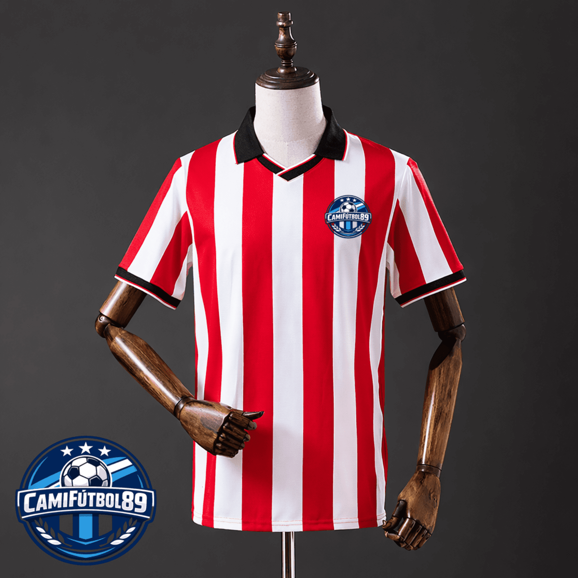 Camiseta roja y blanca 25/26 estilo Bilbao - 1