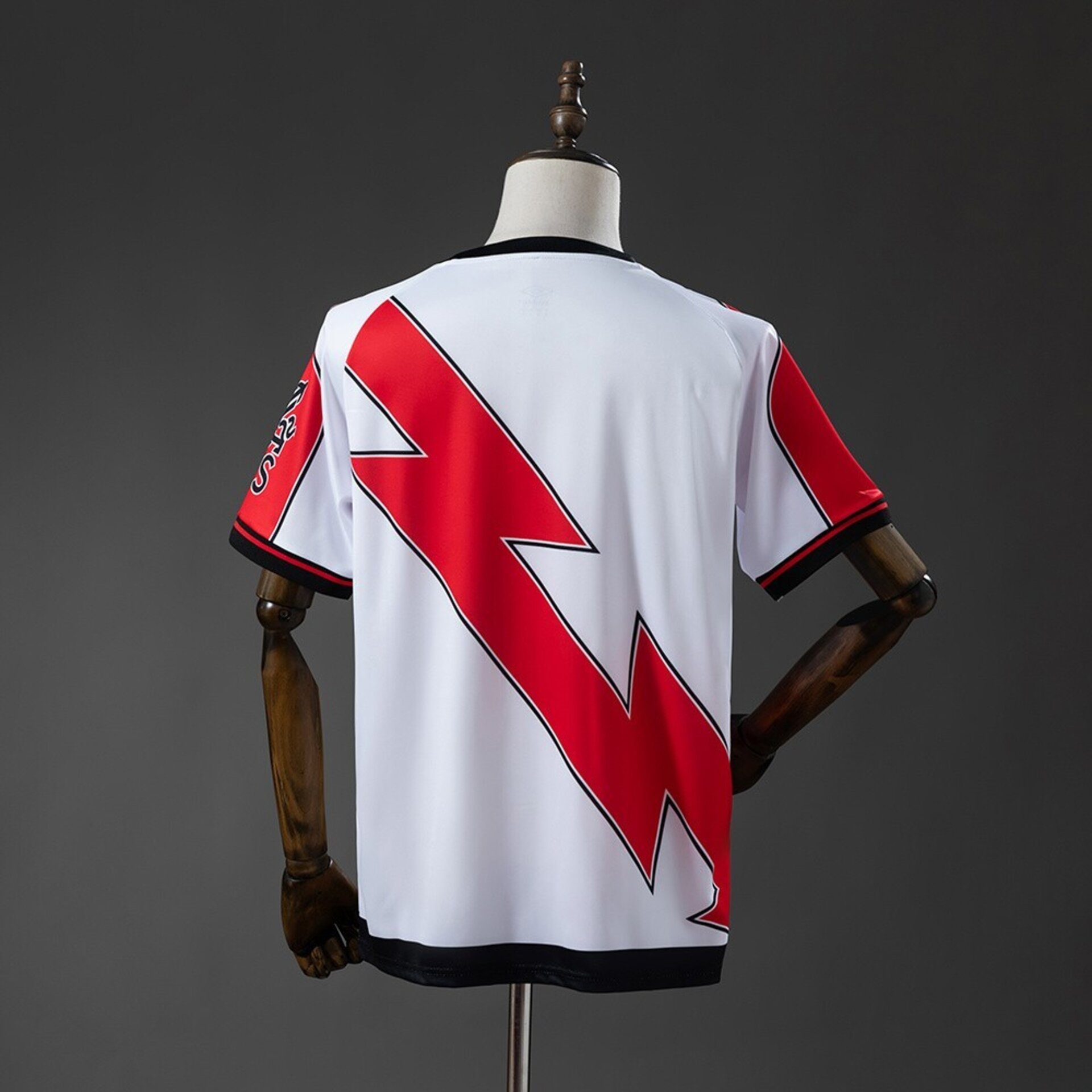 Camiseta blanca y roja 25/26 estilo Rayo - 2