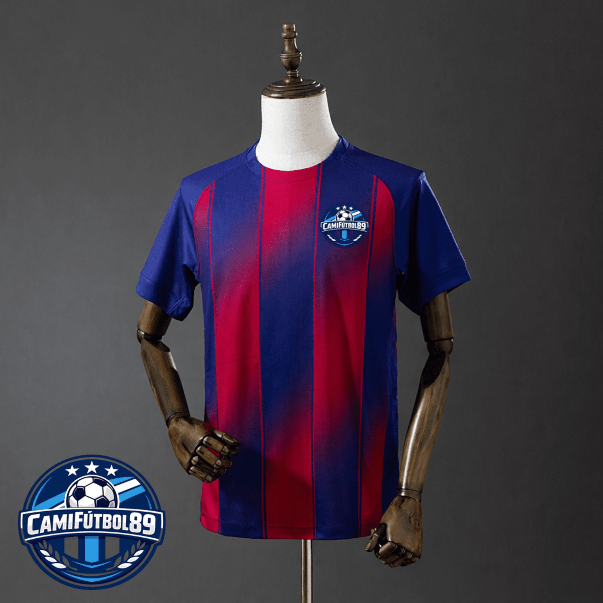Camiseta azul y grana 25/26 estilo Barcelona - 1