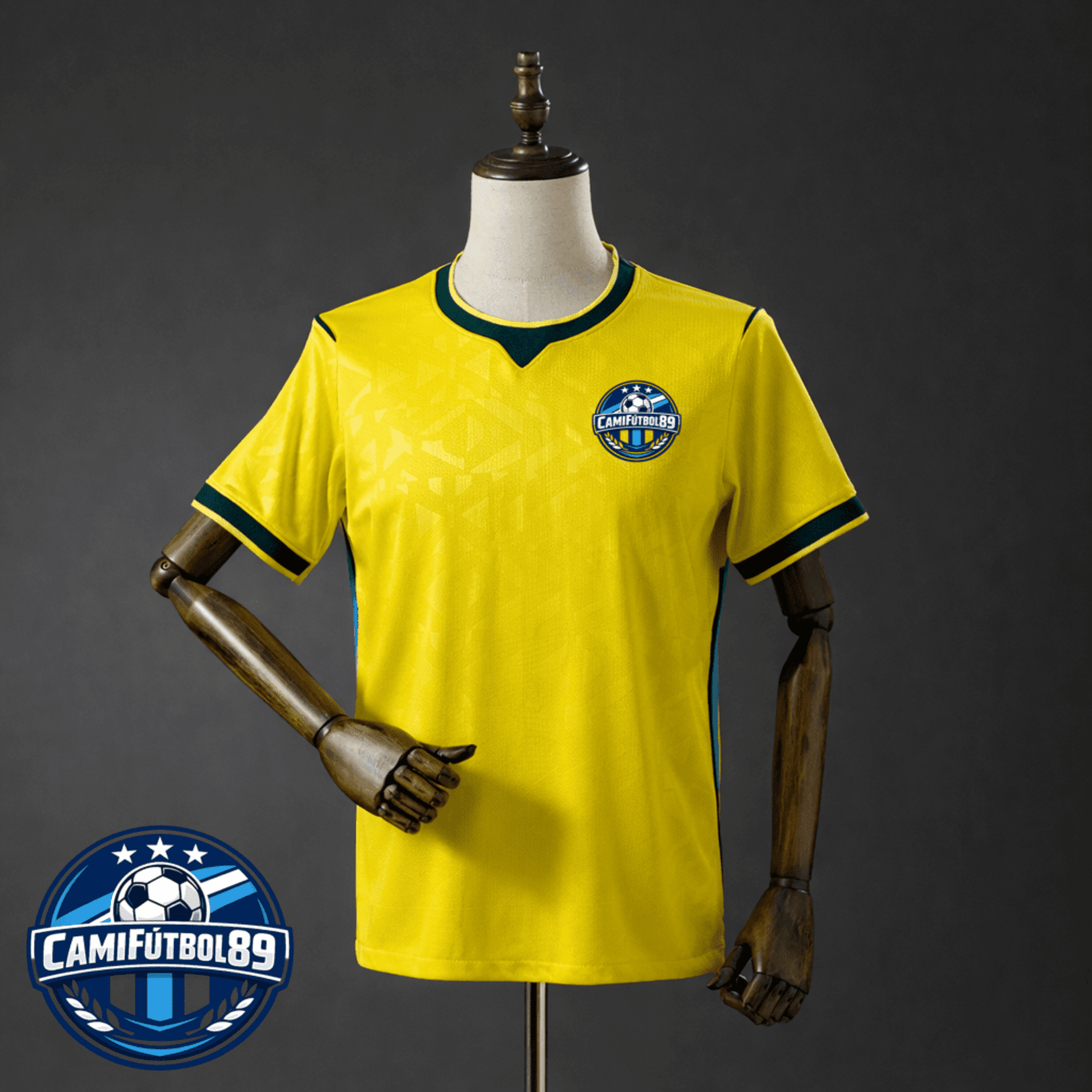 Camiseta amarilla y verde 2026 estilo Brasil - 1