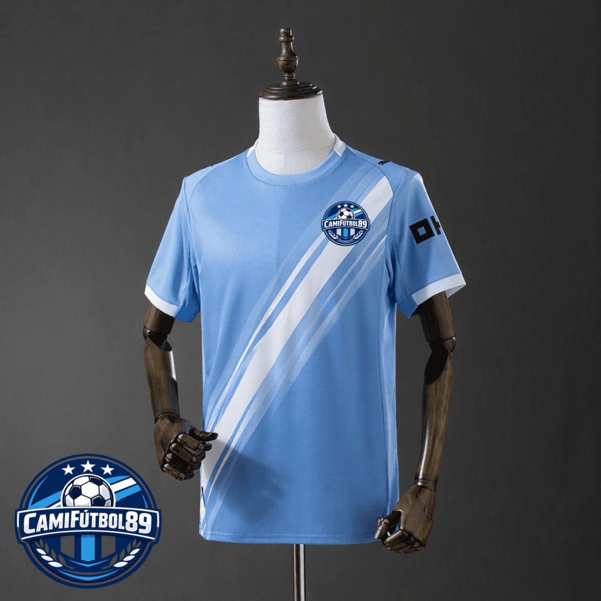 Camiseta azul y blanca 25/26 estilo Manchester City - 1