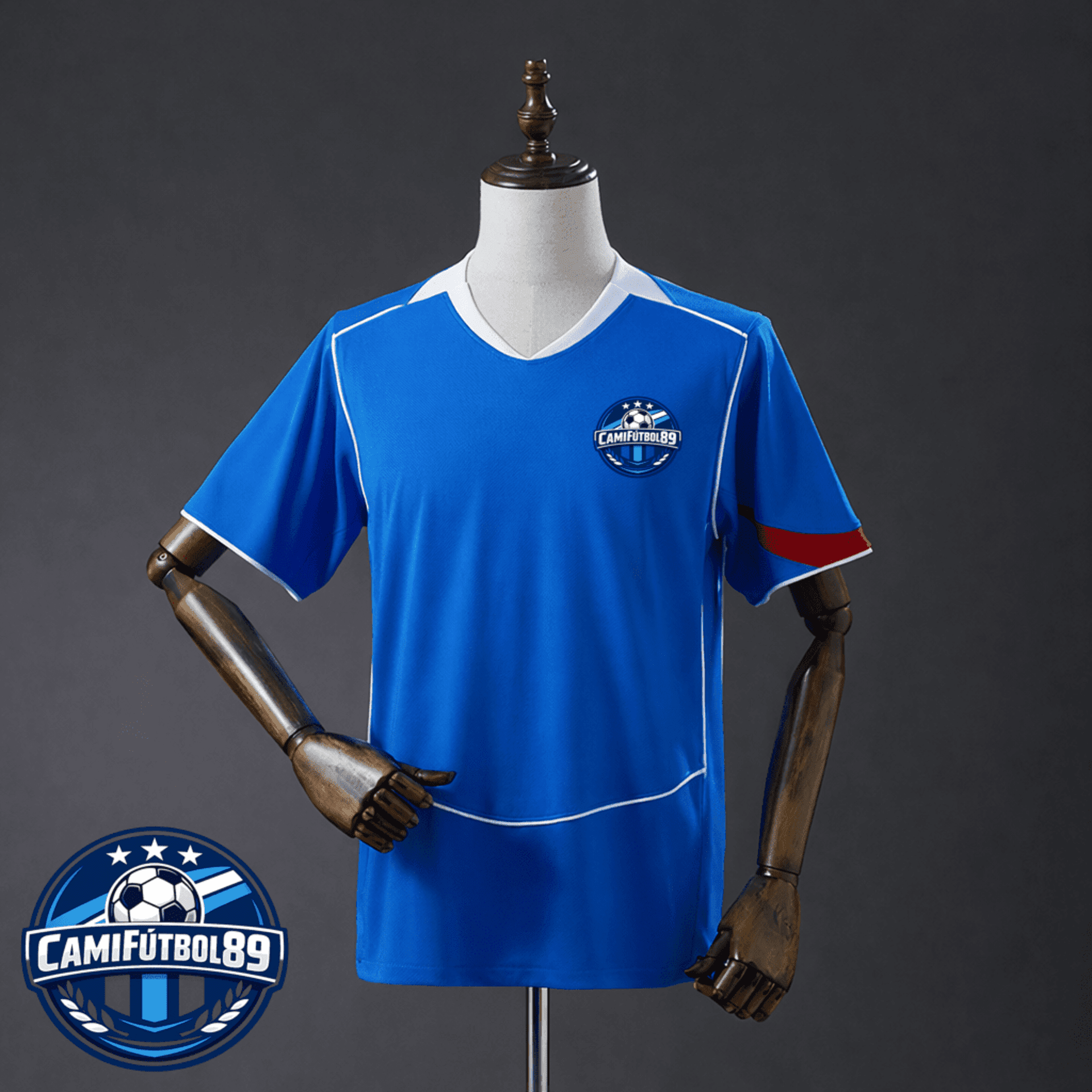 Camiseta azul y roja 25/26 estilo Atlético 3 - 1