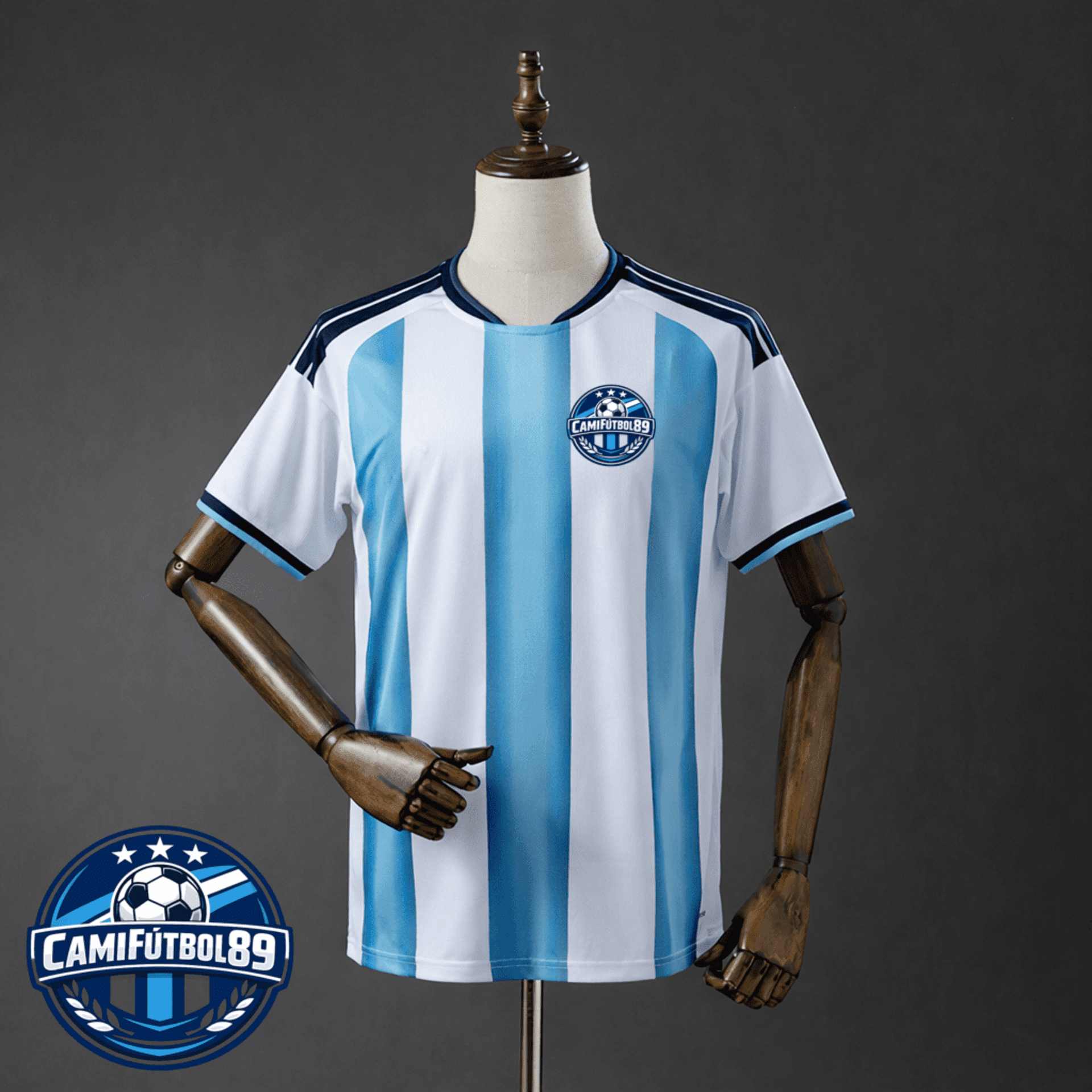 Camiseta azul y blanca 2026 estilo Argentina - 1